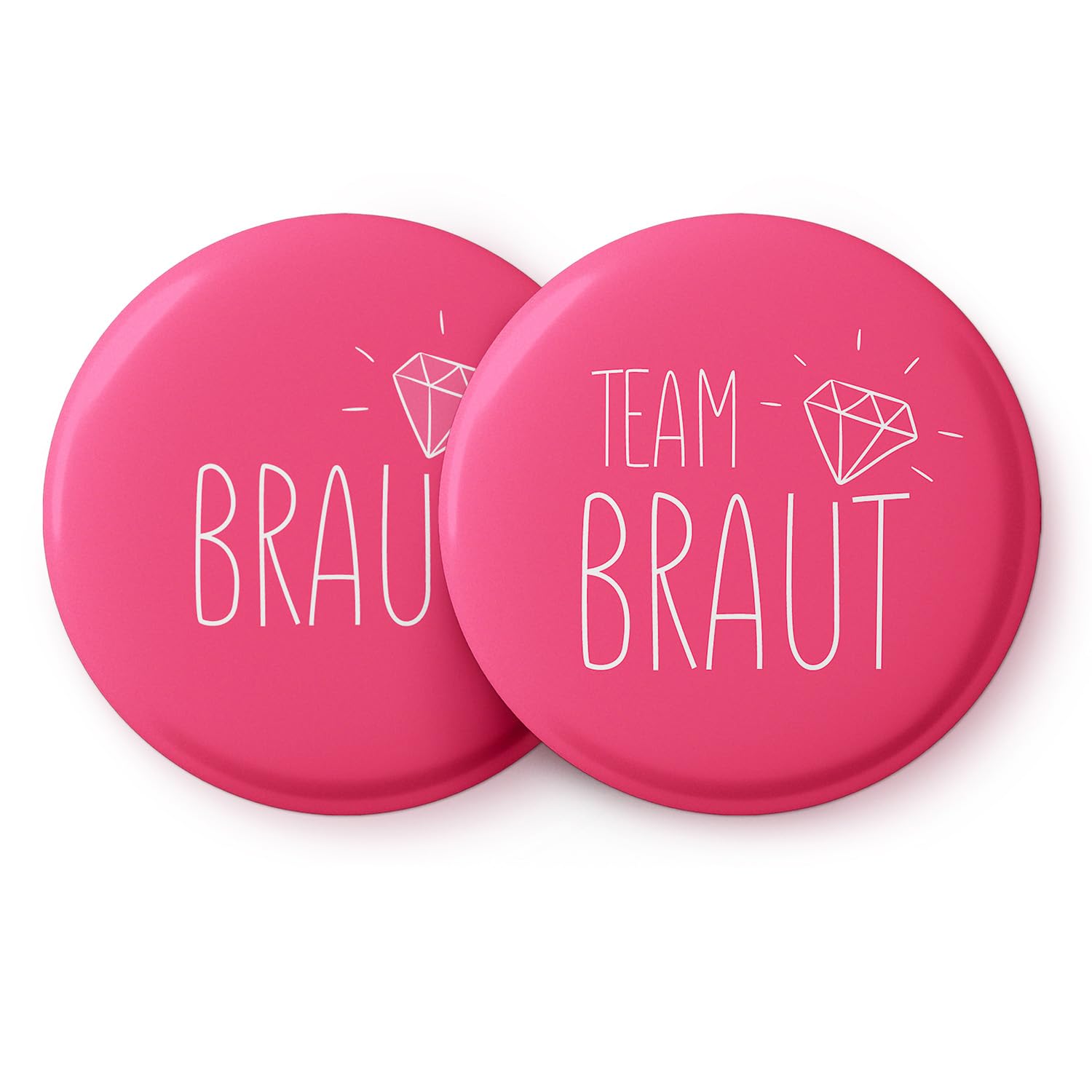 spielehelden-jga-frauen-team-braut-buttons-anstecker-pink-12er image 1