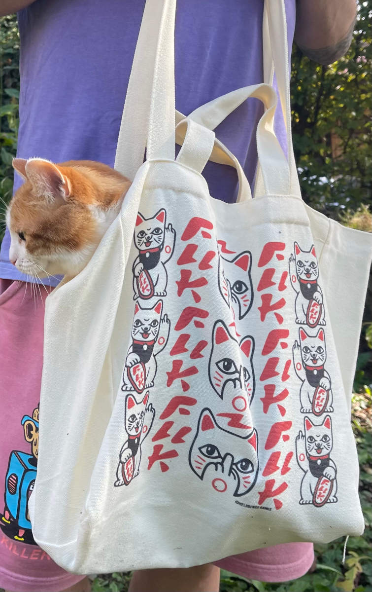 heldbergs-tote-bags-maneki-neko-stoffbeutel-32x33cm-fuck-you image 7
