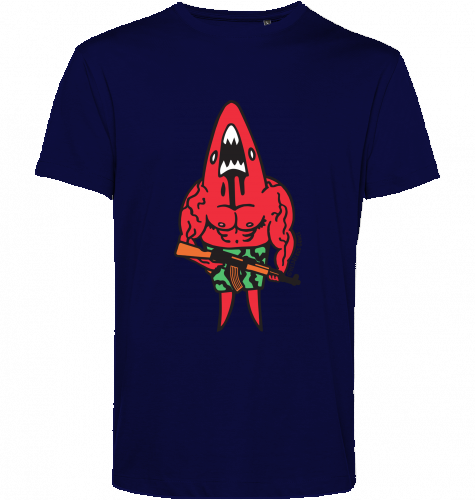 heldbergs-kalaschnihai-t-shirt-bio-baumwolle-navy-blue-l image 2