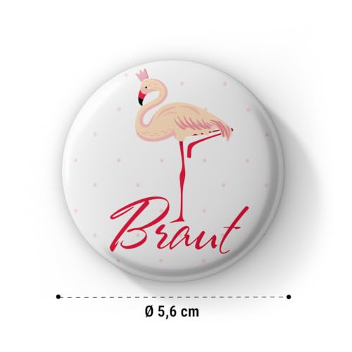 spielehelden-jga-frauen-12er-buttons-flamingo-braut-team-braut image 4