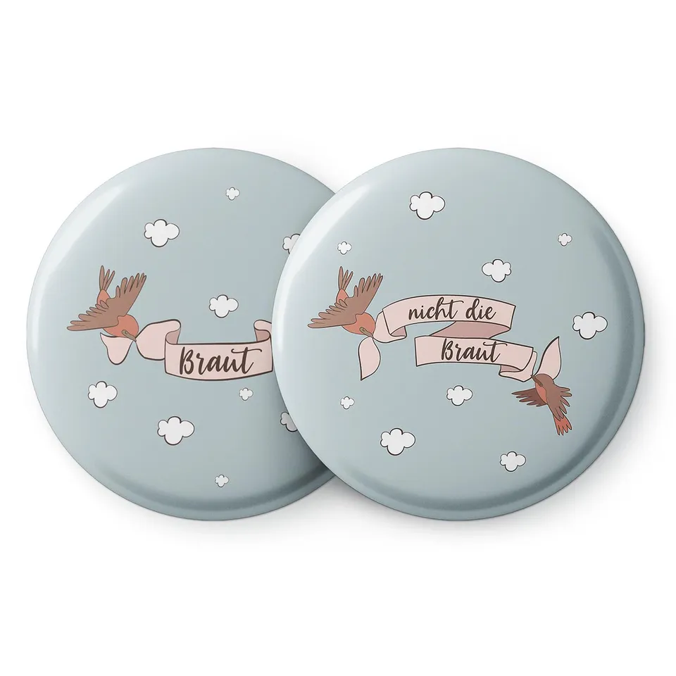 spielehelden-jga-frauen-vogelhochzeit-buttons-12er-set-56mm-2 image 1