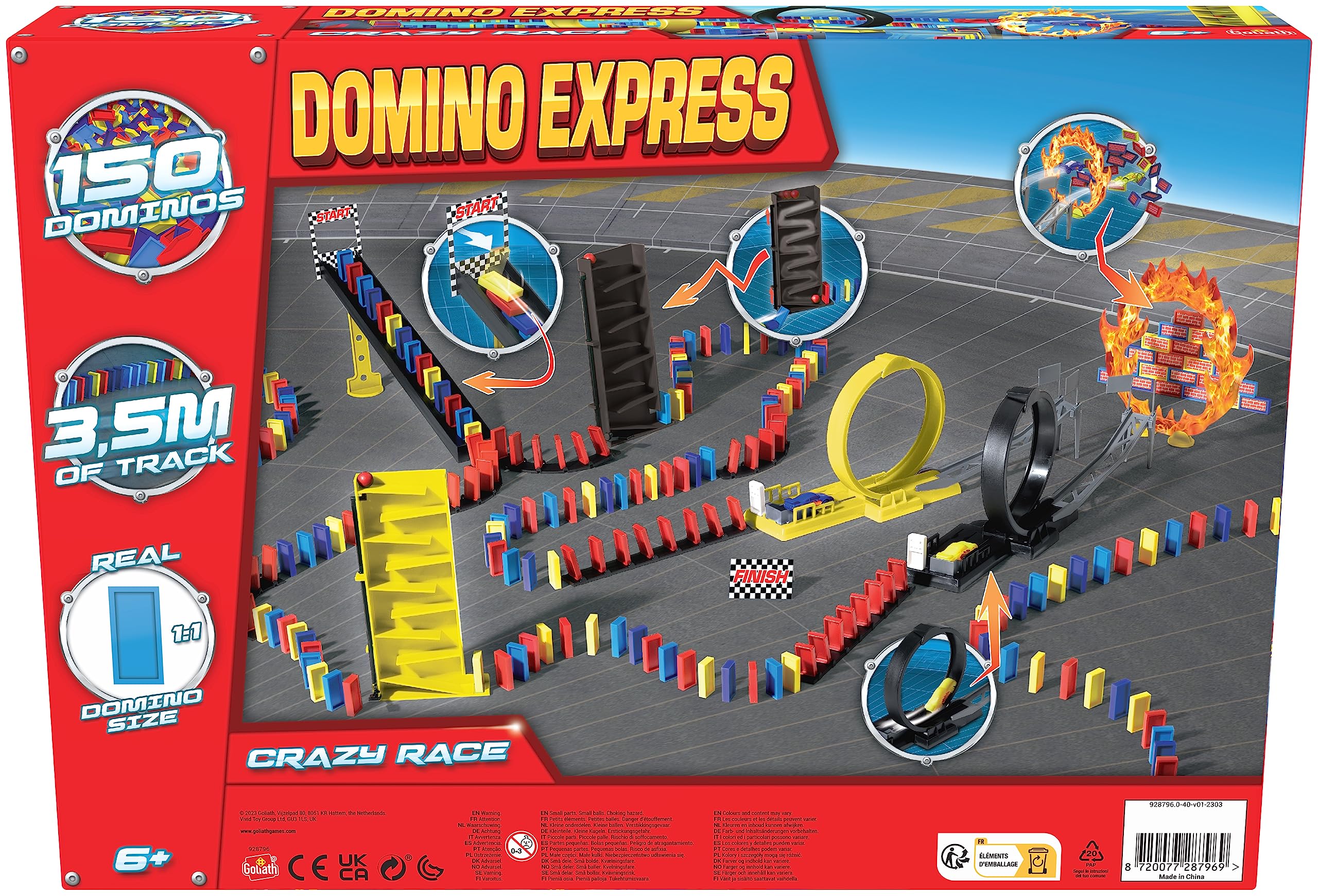 goliath-domino-express-crazy-race-dominospiel-150-teile-autos image 3
