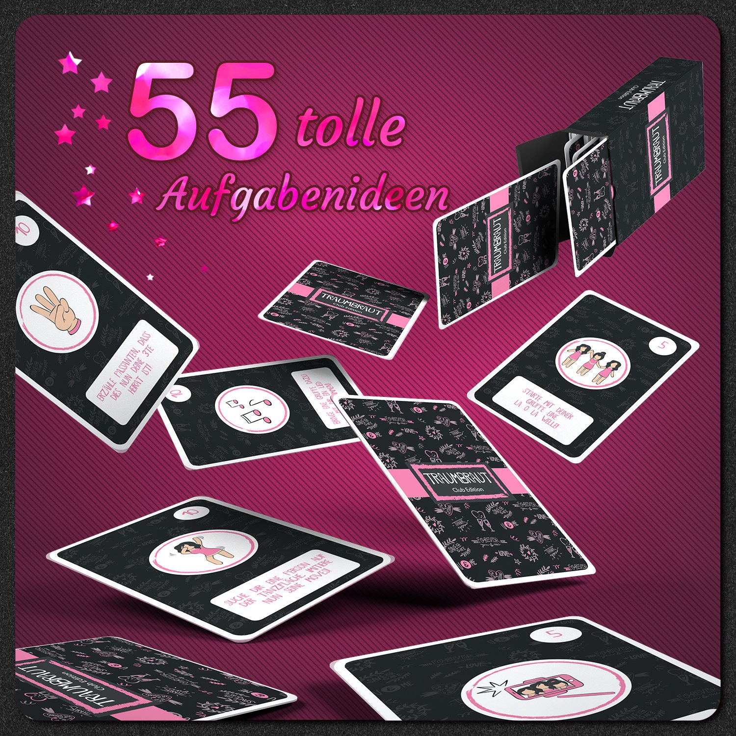 spielehelden-jga-frauen-traumbraut-spiel-55-karten-club-edition image 3