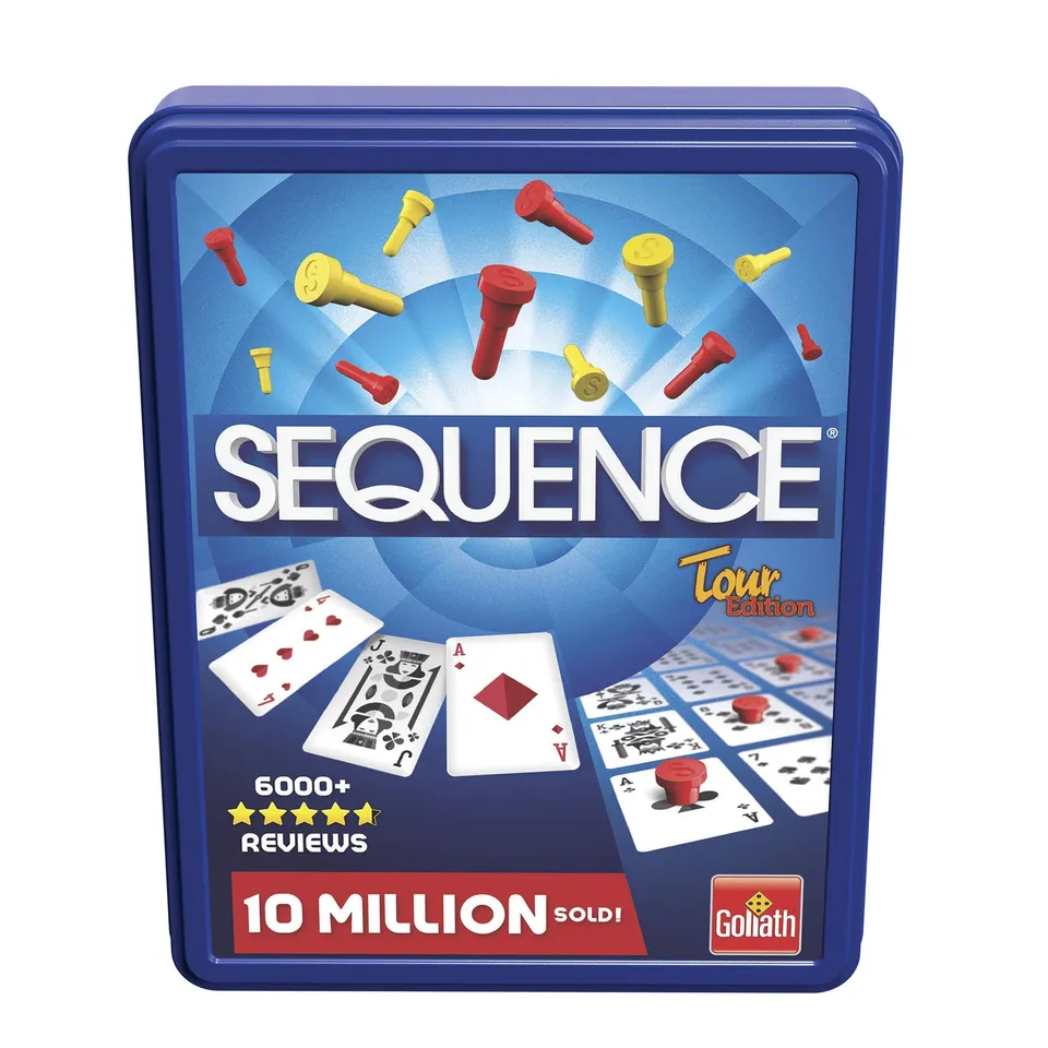 goliath-sequence-tour-edition-brettspiel-metalldose-kartenspiel-2-4-spieler image 1
