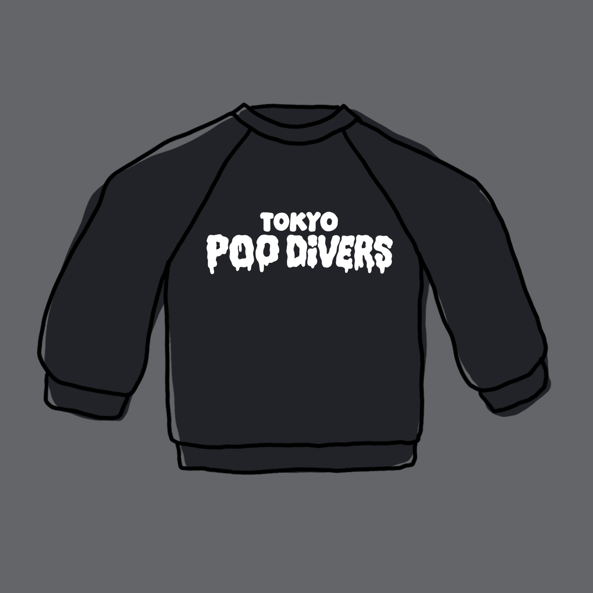 heldbergs-tokyo-poo-divers-sweatshirt-schwarz-l-bio image 3