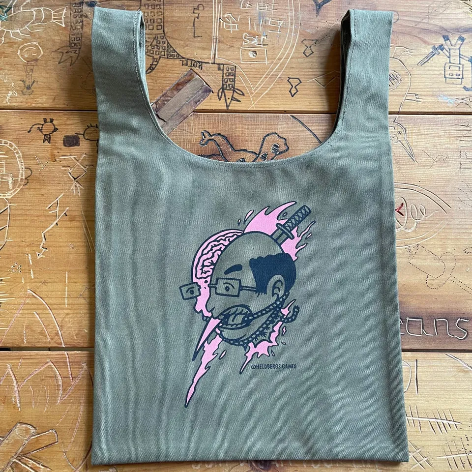 heldbergs-ossan-tote-bag-stoffbeutel-oliv-35x35-canvas image 1