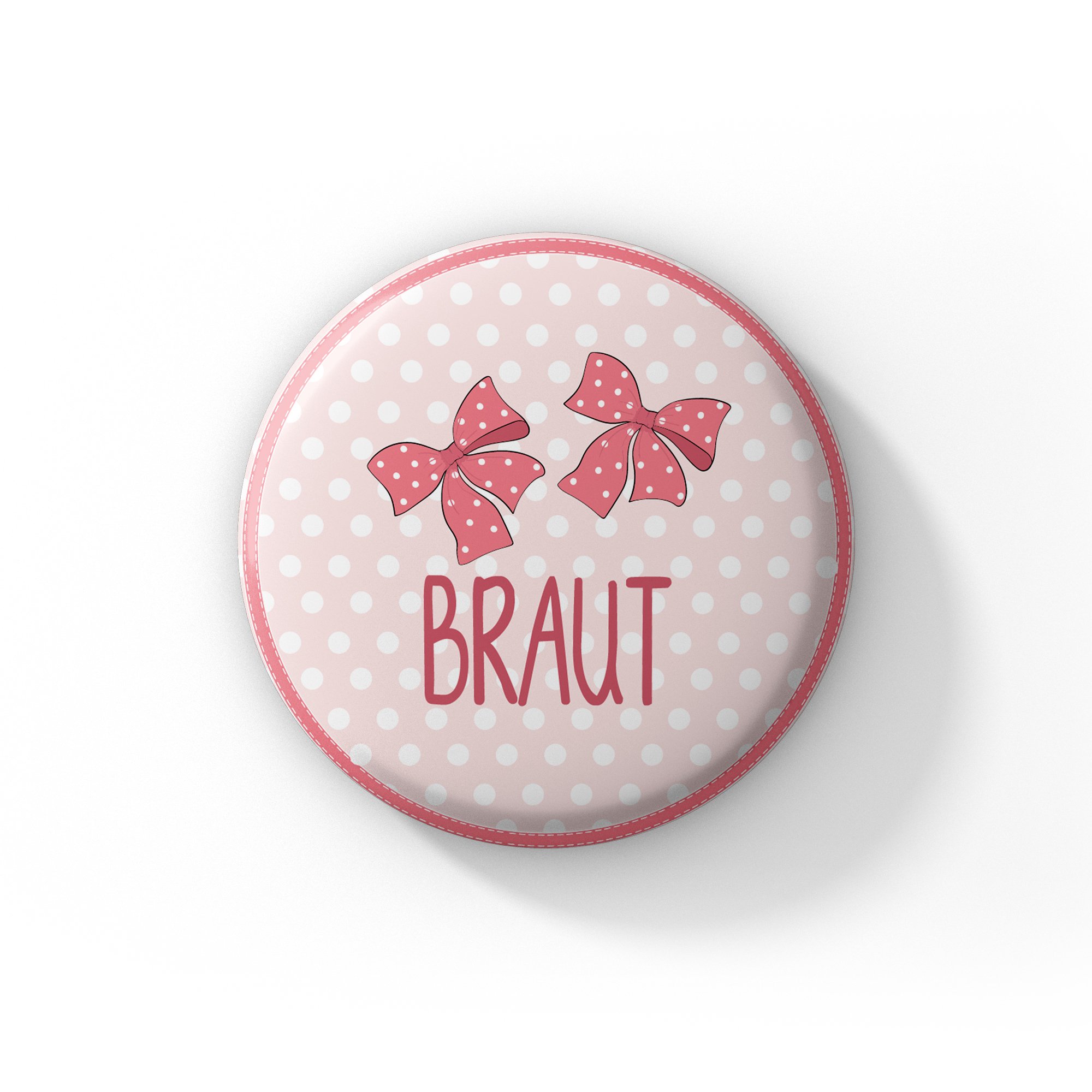 spielehelden-jga-frauen-buttons-schleife-pink-12er-set-braut image 2