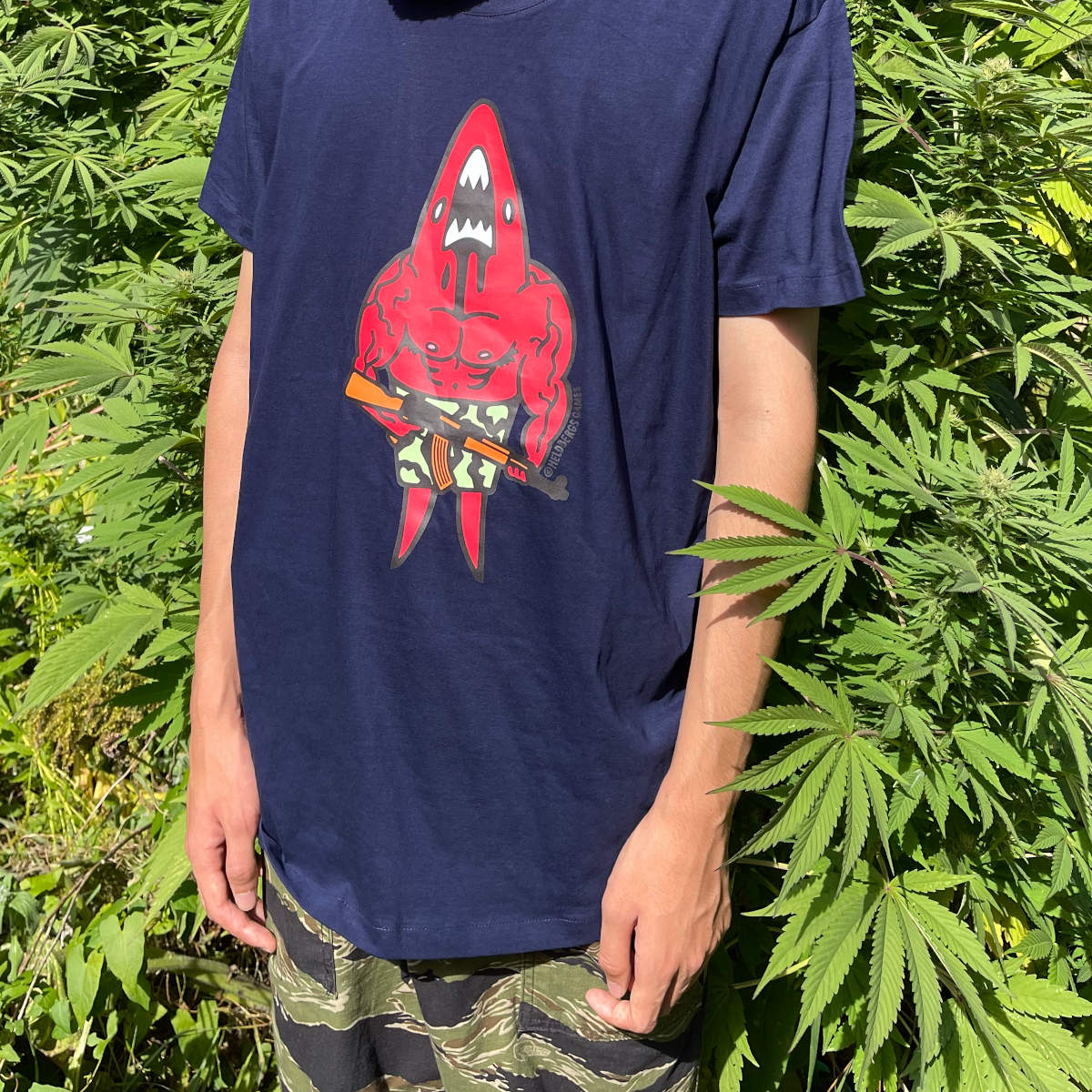 heldbergs-kalaschnihai-t-shirt-bio-baumwolle-navy-blue-l image 7