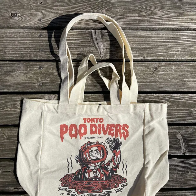 heldbergs-tokyo-poo-divers-tote-bag-stoffbeutel-baumwolle image 1
