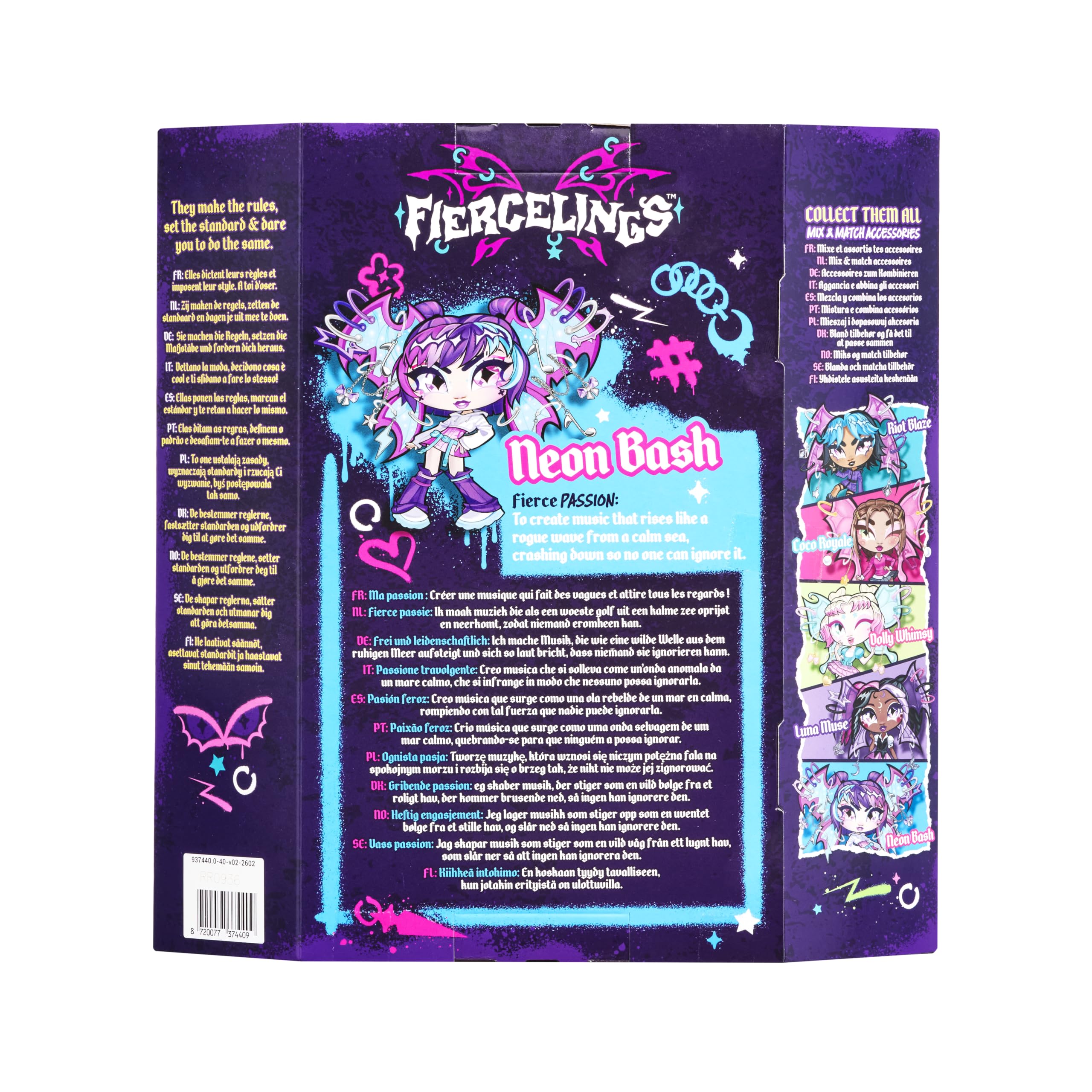 goliath-fiercelings-neon-bash-deluxe-puppe-schl-sselanh-nger-20-teile image 4