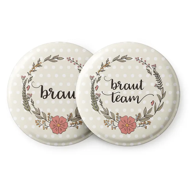 spielehelden-jga-frauen-buttons-vintage-12er-set-56mm-team image 1