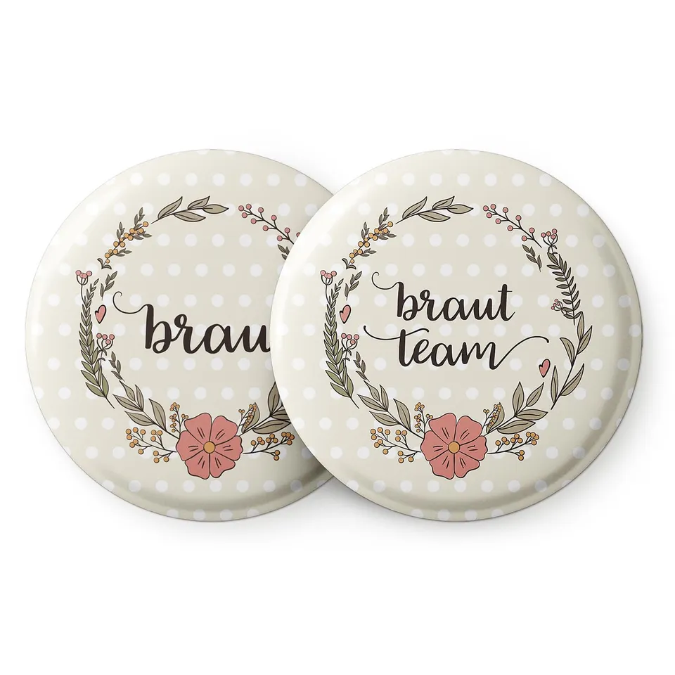 spielehelden-jga-frauen-buttons-vintage-12er-set-56mm-team image 1