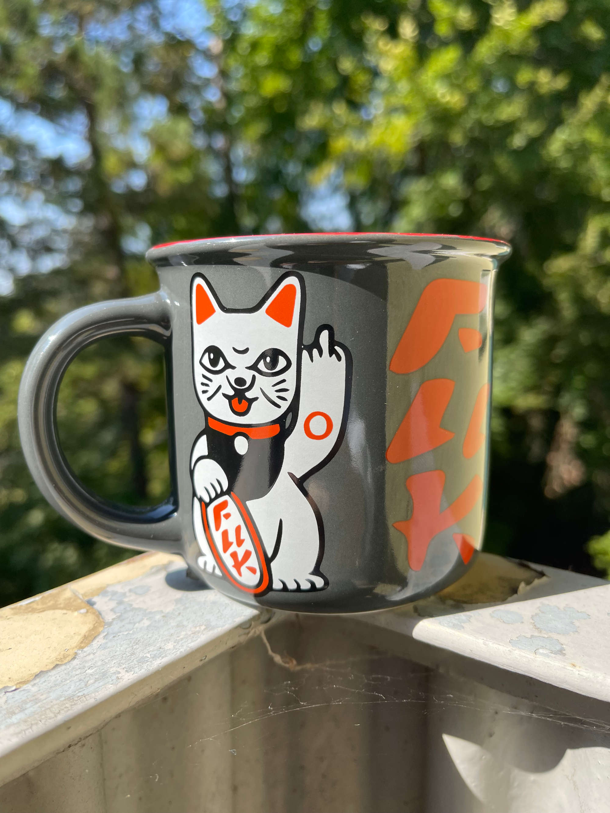 heldbergs-f-you-neko-tasse-lucky-cat-becher-375-ml-keramik image 1
