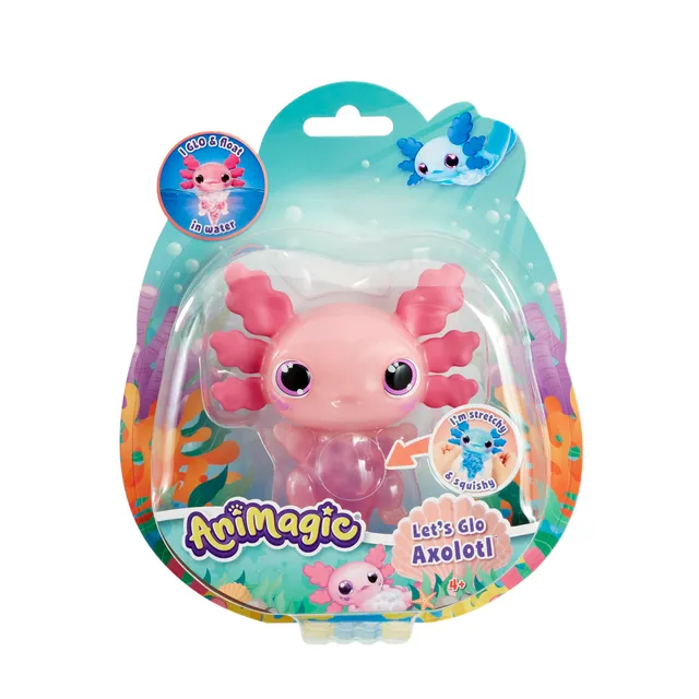 goliath-animagic-let-s-glo-axolotl-spielzeug-rosa-leuchtend-wasser image 1