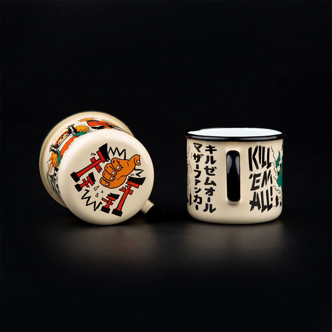 heldbergs-tassen-attack-on-tokyo-emailletasse-500-ml-kaiju image 3