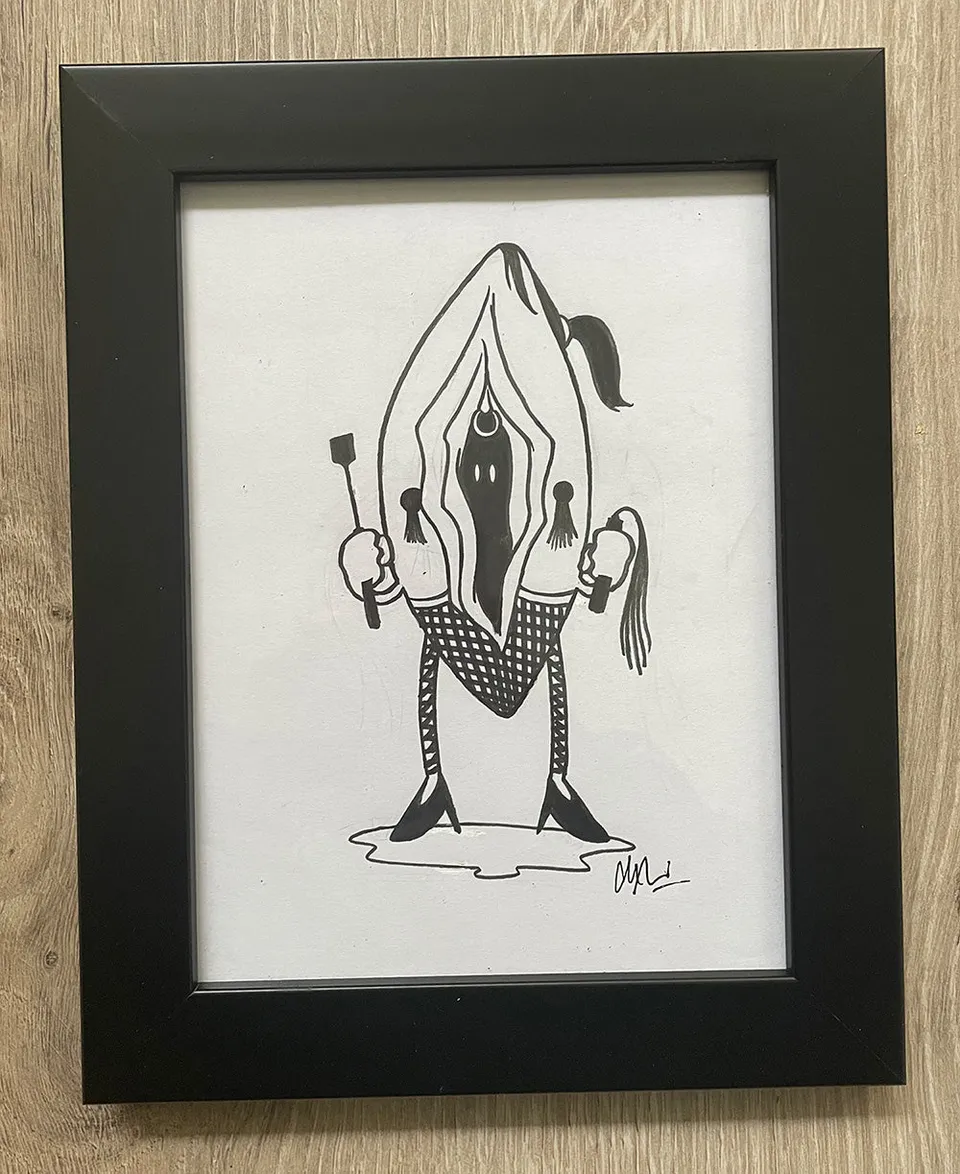 heldbergs-love-hotel-manager-original-art-domina-a5 image 1