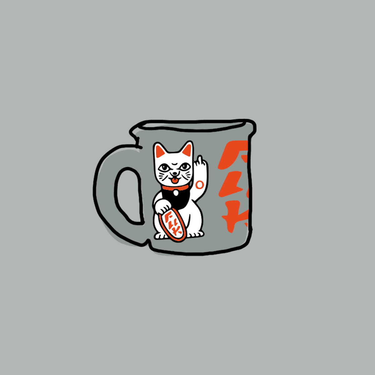 heldbergs-f-you-neko-tasse-lucky-cat-becher-375-ml-keramik image 2