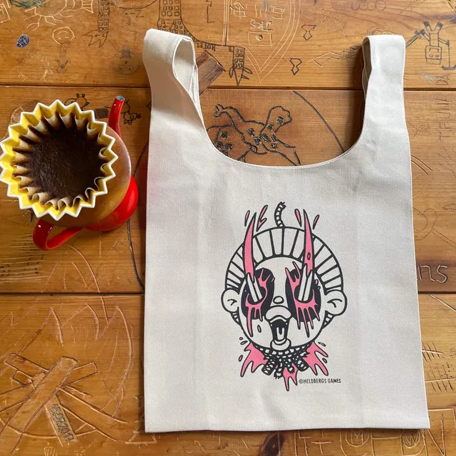 heldbergs-tanukubi-tote-bag-oliv-35x35-canvas image 1