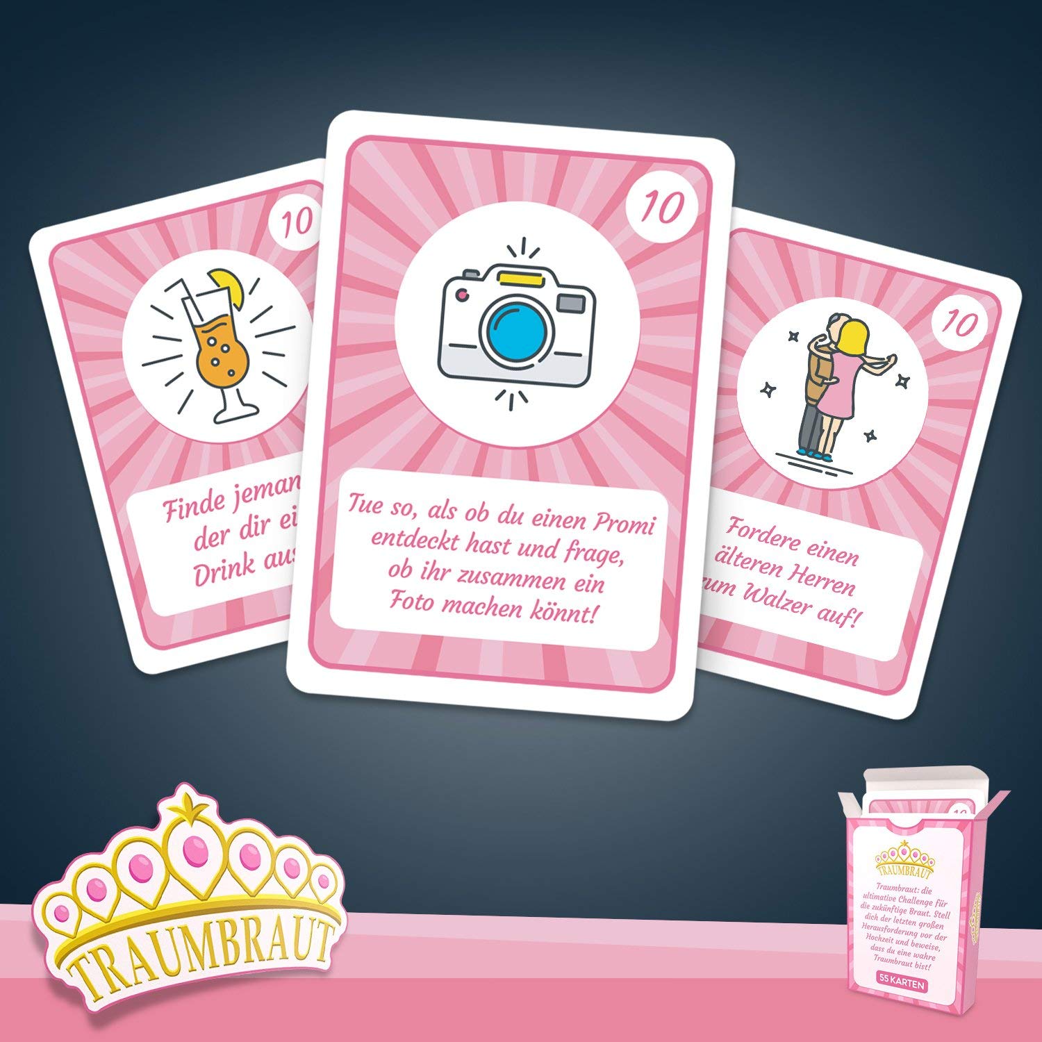 spielehelden-traumbraut-jga-frauen-kartenspiel-50-aufgaben image 2