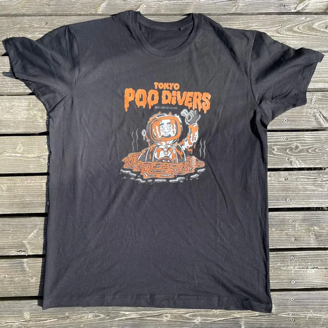heldbergs-tokyo-poo-divers-t-shirt-bio-baumwolle-schwarz image 1
