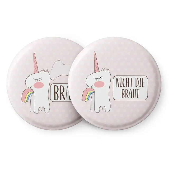 spielehelden-jga-frauen-buttons-einhorn-12er-set-rund-56mm image 1