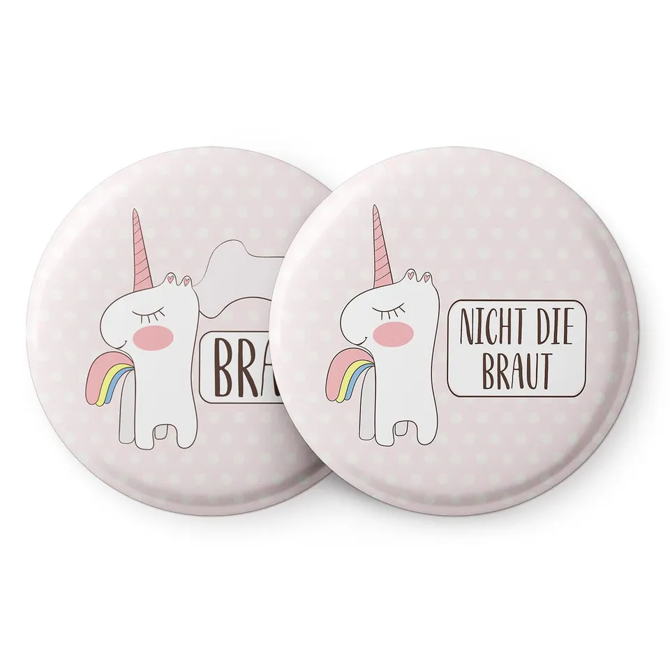 spielehelden-jga-frauen-buttons-einhorn-12er-set-rund-56mm image 1