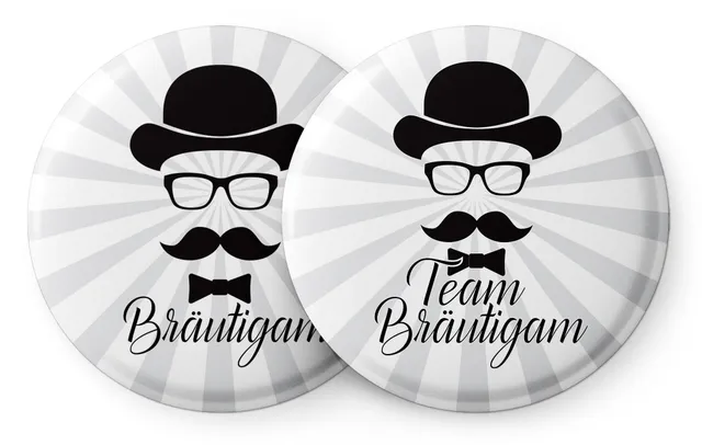 spielehelden-jga-m-nner-buttons-12er-set-schnauzer image 1
