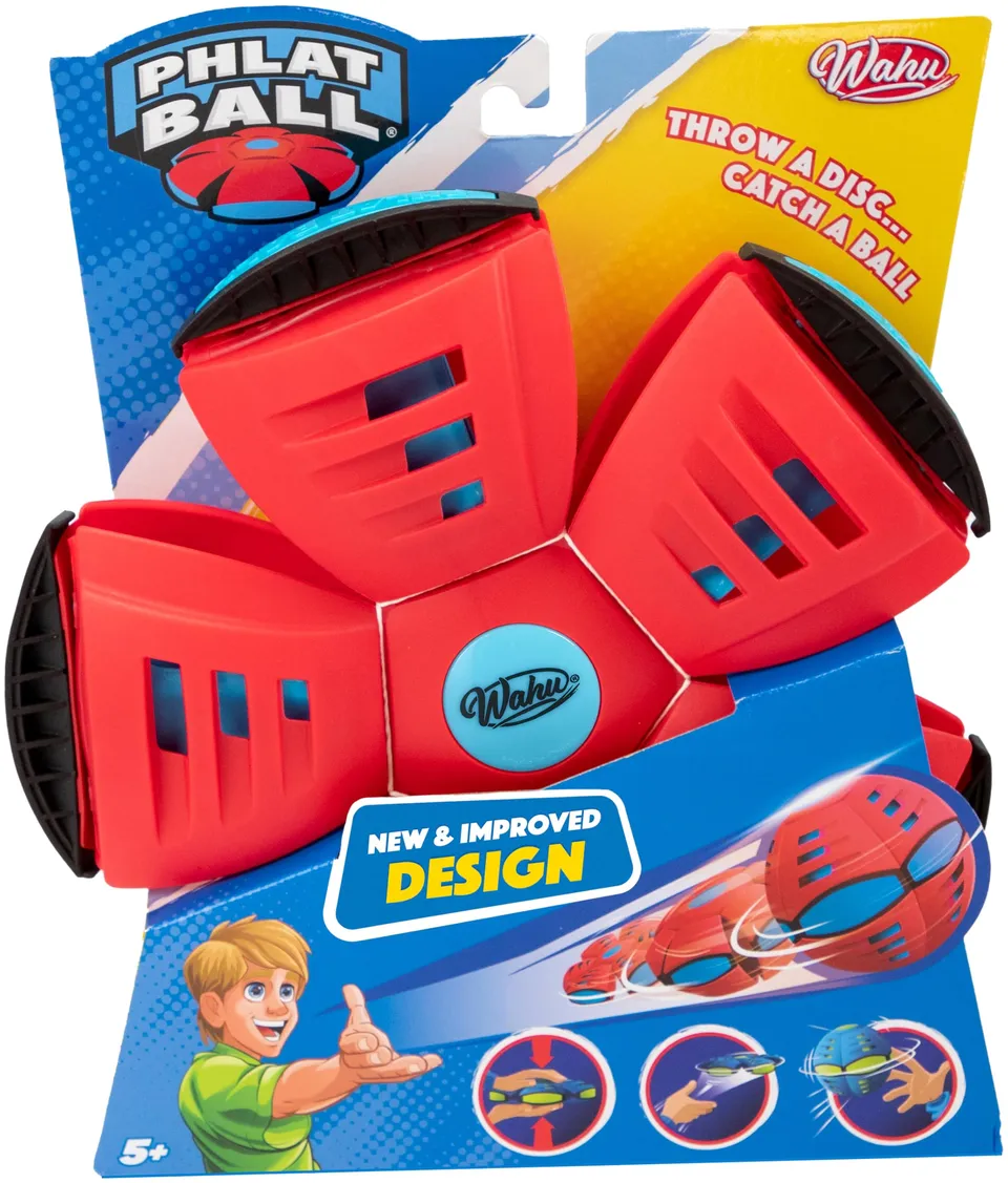 wahu-phlat-ball-classic-frisbee-ball-rot-ab-5-jahren image 1