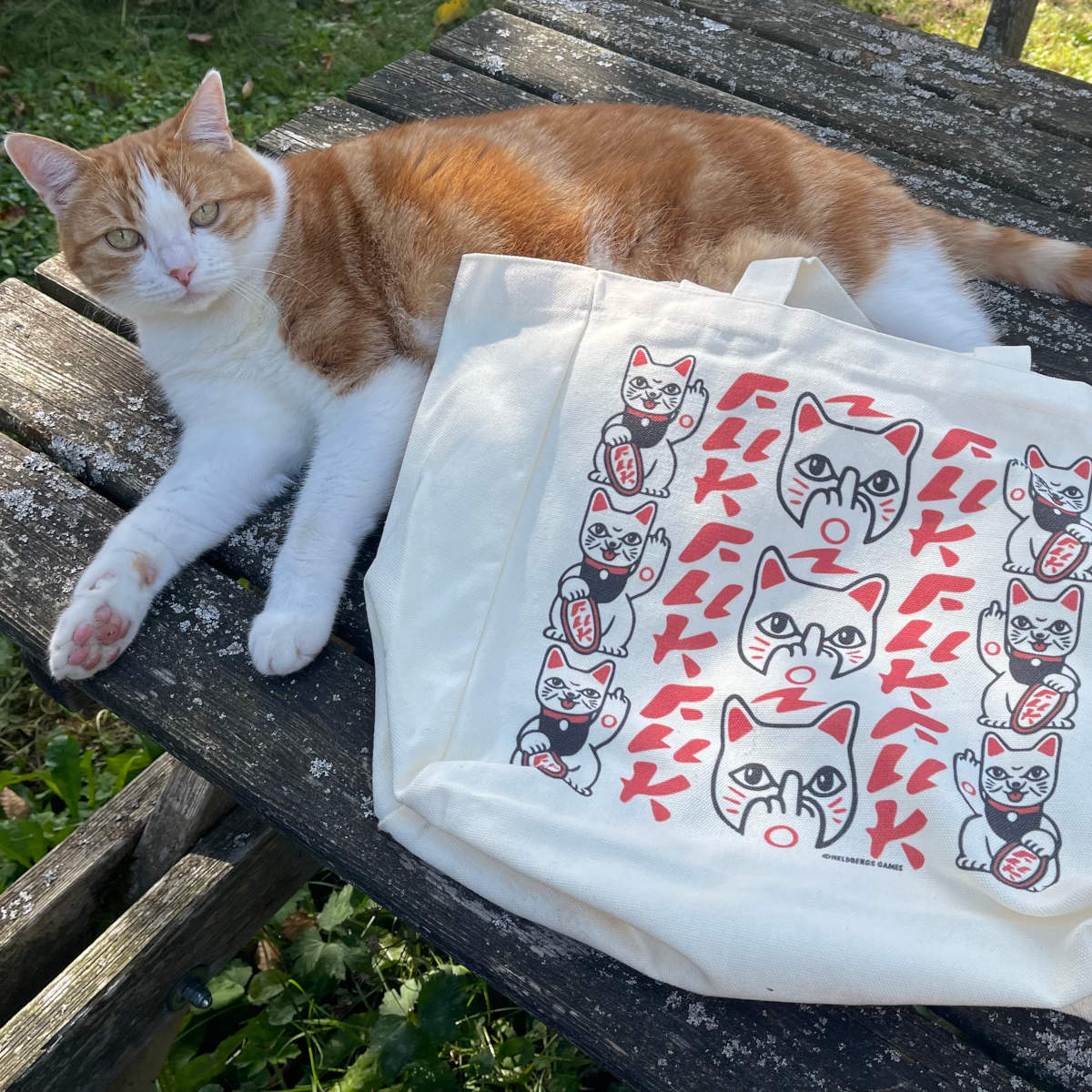 heldbergs-tote-bags-maneki-neko-stoffbeutel-32x33cm-fuck-you image 5