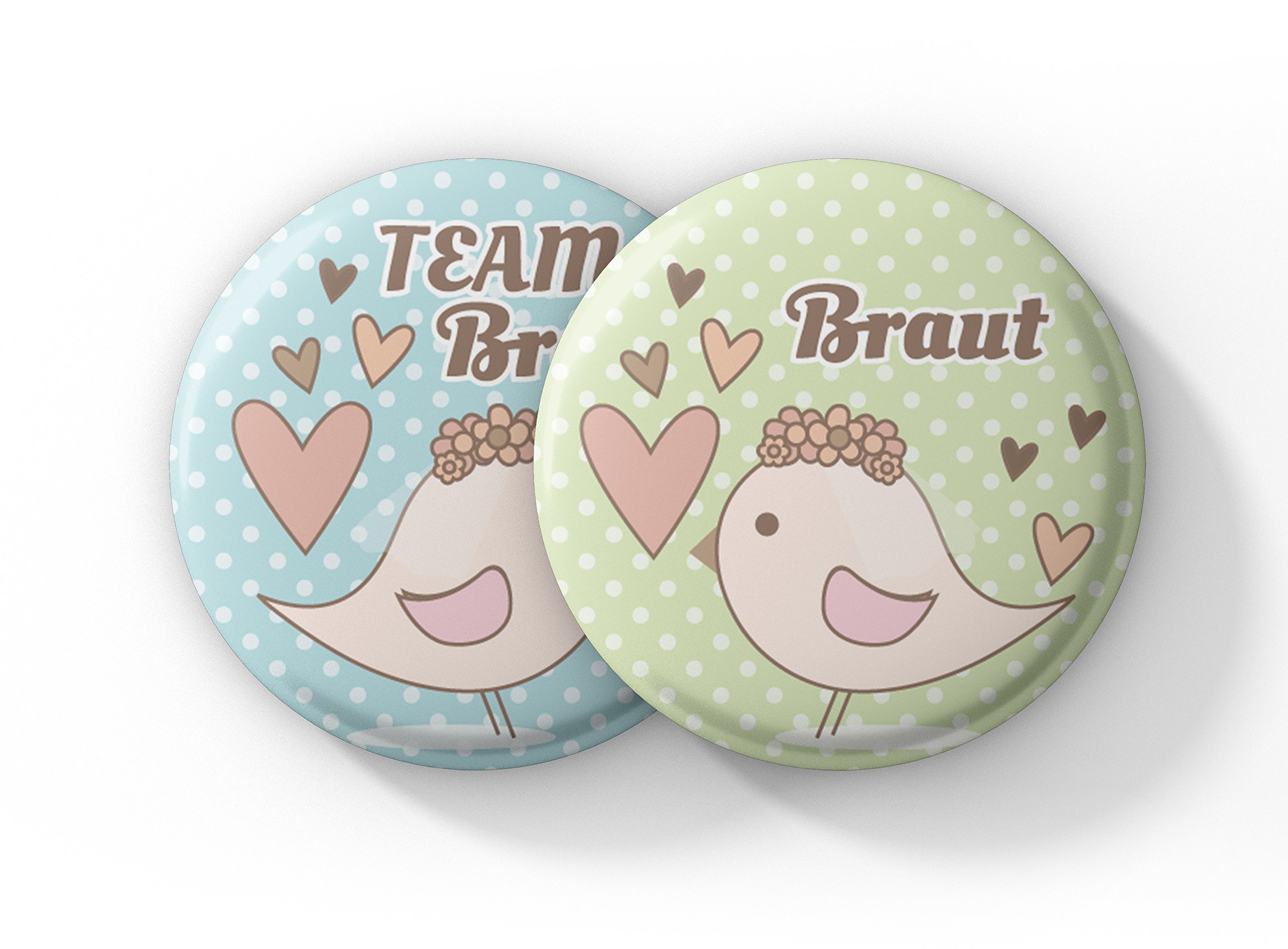 spielehelden-jga-frauen-buttons-vogelhochzeit-12er-set-rund image 1