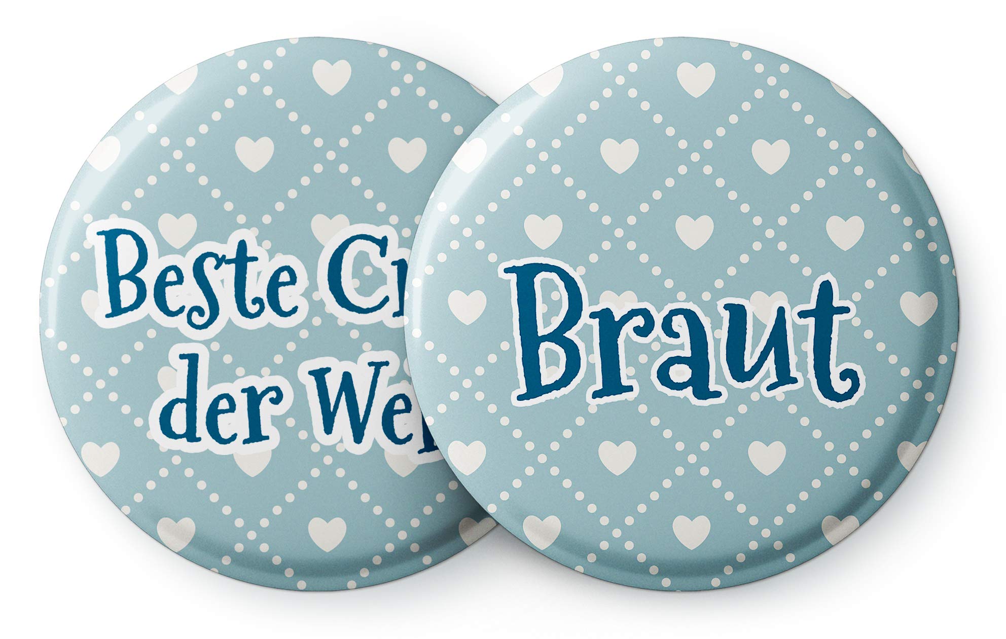 spielehelden-jga-frauen-12er-buttons-braut-beste-crew-der-welt image 1