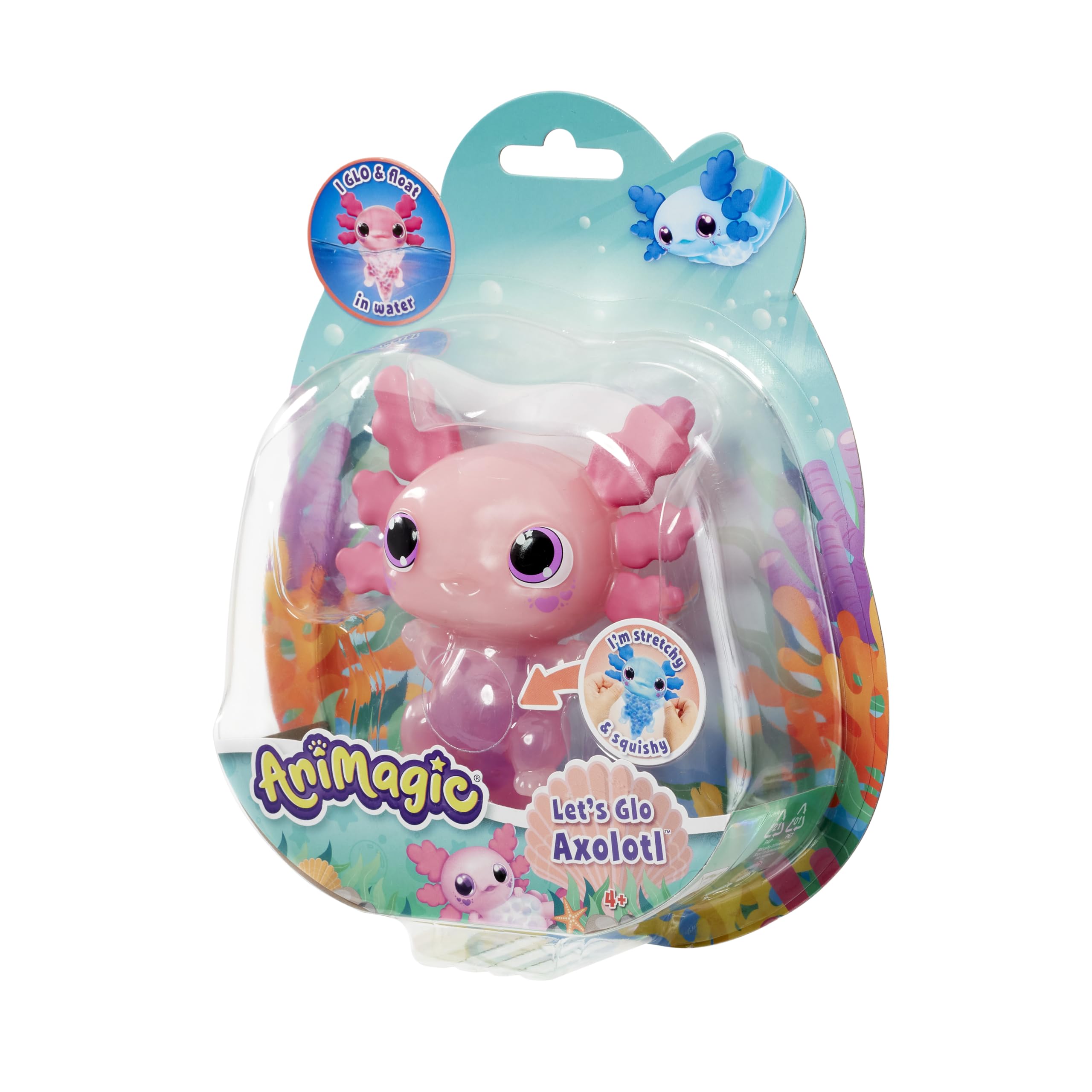 goliath-animagic-let-s-glo-axolotl-spielzeug-rosa-leuchtend-wasser image 2