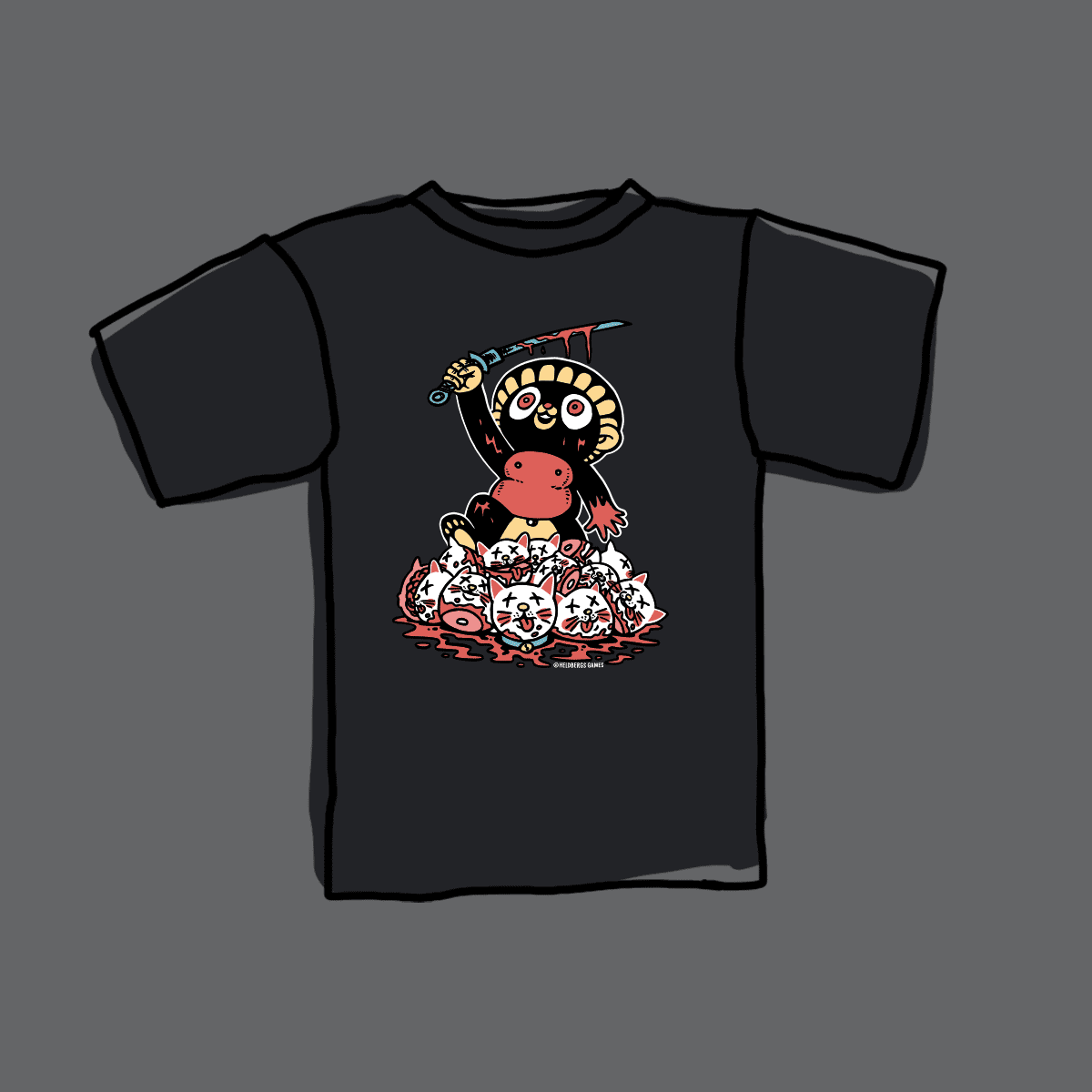 heldbergs-klamotten-killer-tanuki-t-shirt-bio-baumwolle image 3