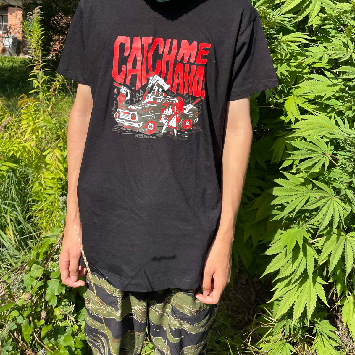 heldbergs-klamotten-catch-me-aho-t-shirt-bio-schwarz-l image 2