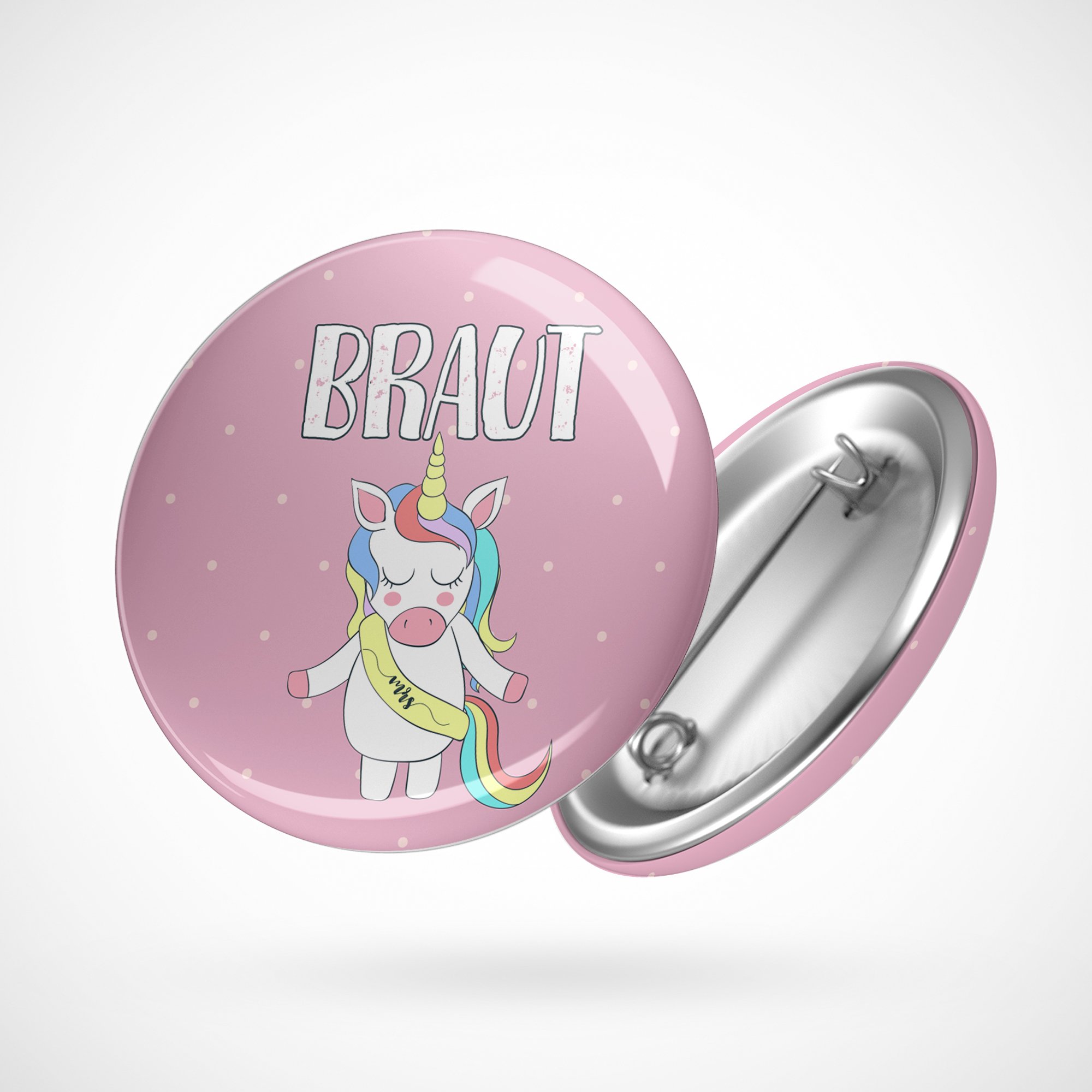 spielehelden-jga-frauen-einhorn-buttons-set-12er-56mm image 4