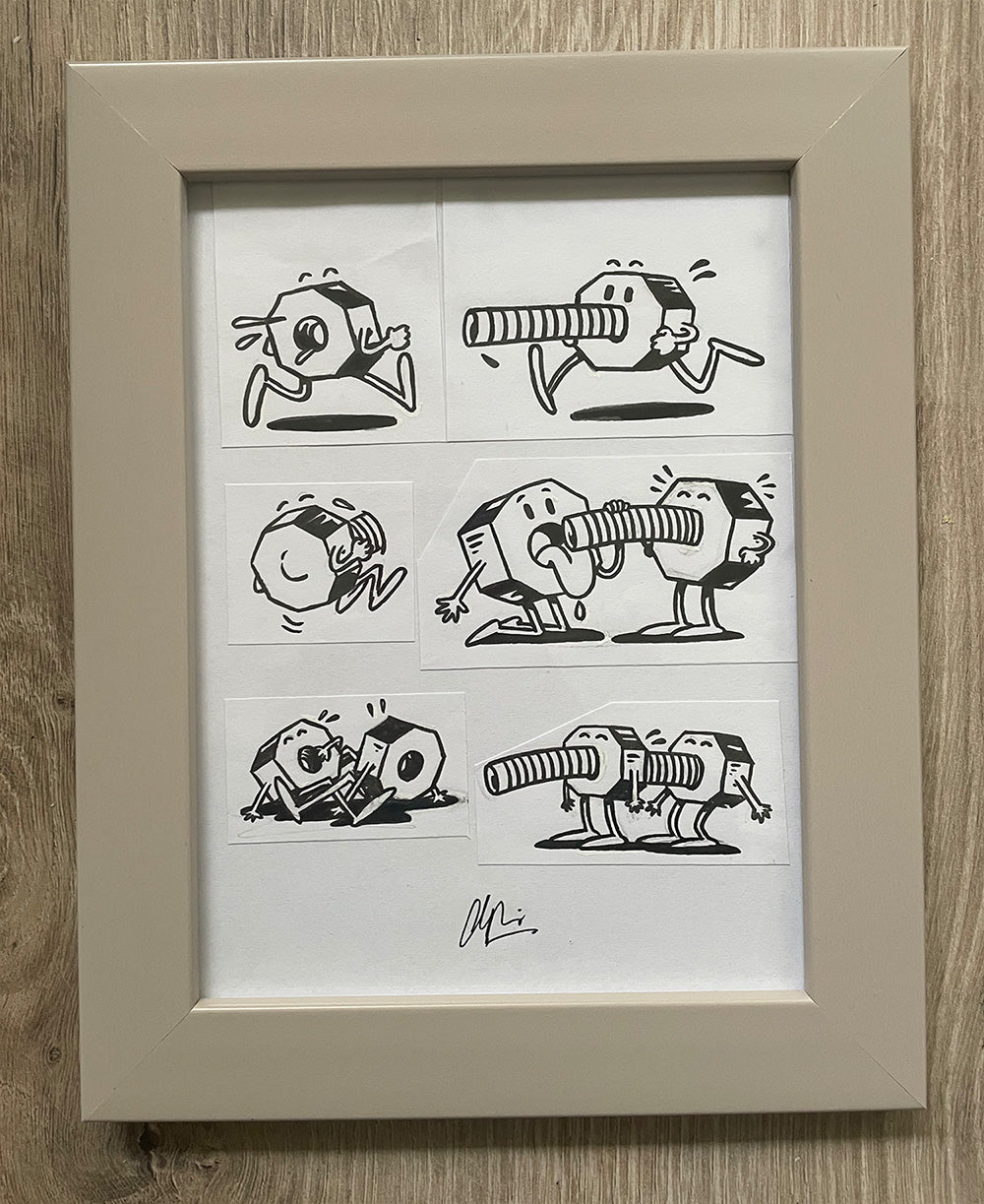 heldbergs-love-hotel-manager-original-art-schrauben-muttern-a5 image 1