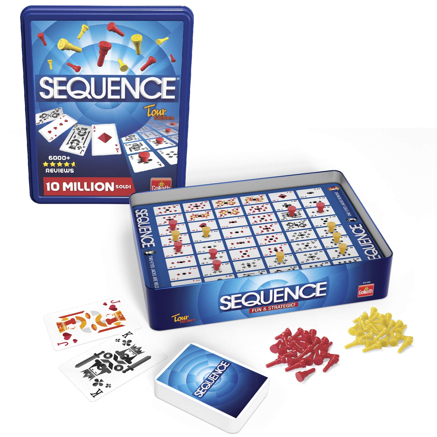 goliath-sequence-tour-edition-brettspiel-metalldose-kartenspiel-2-4-spieler image 6